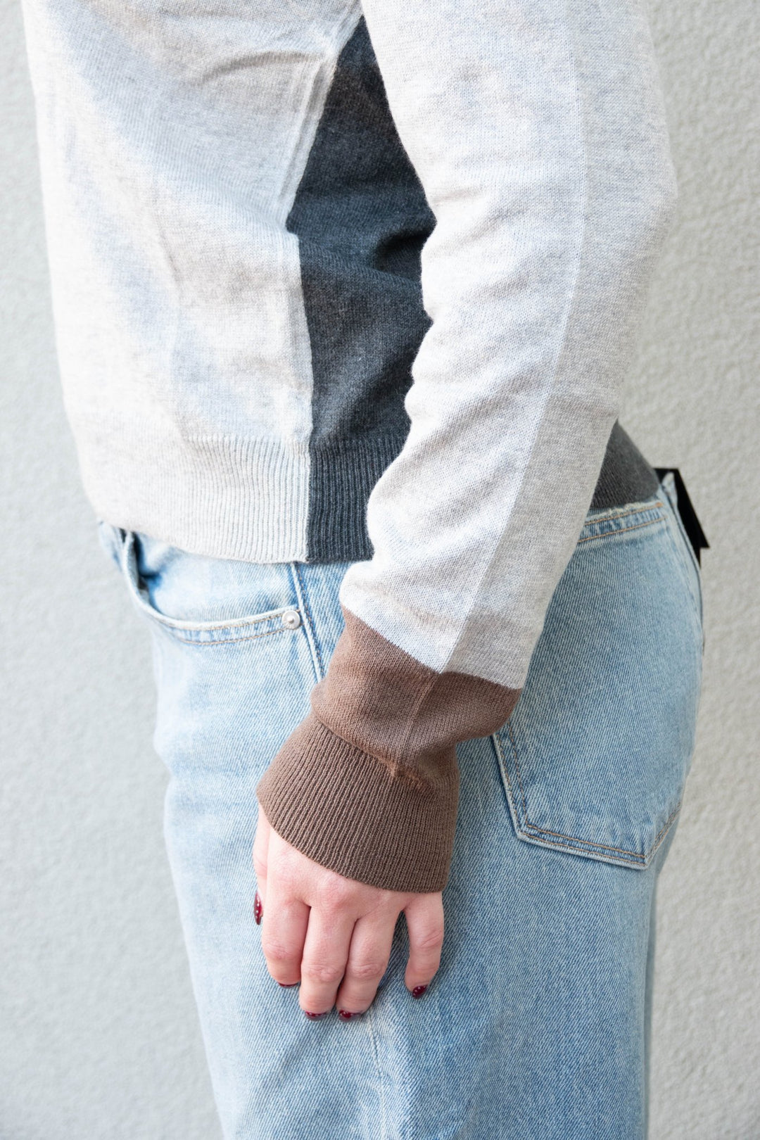 Mindset Knit Sweater - Heather Grey - Jaffi&