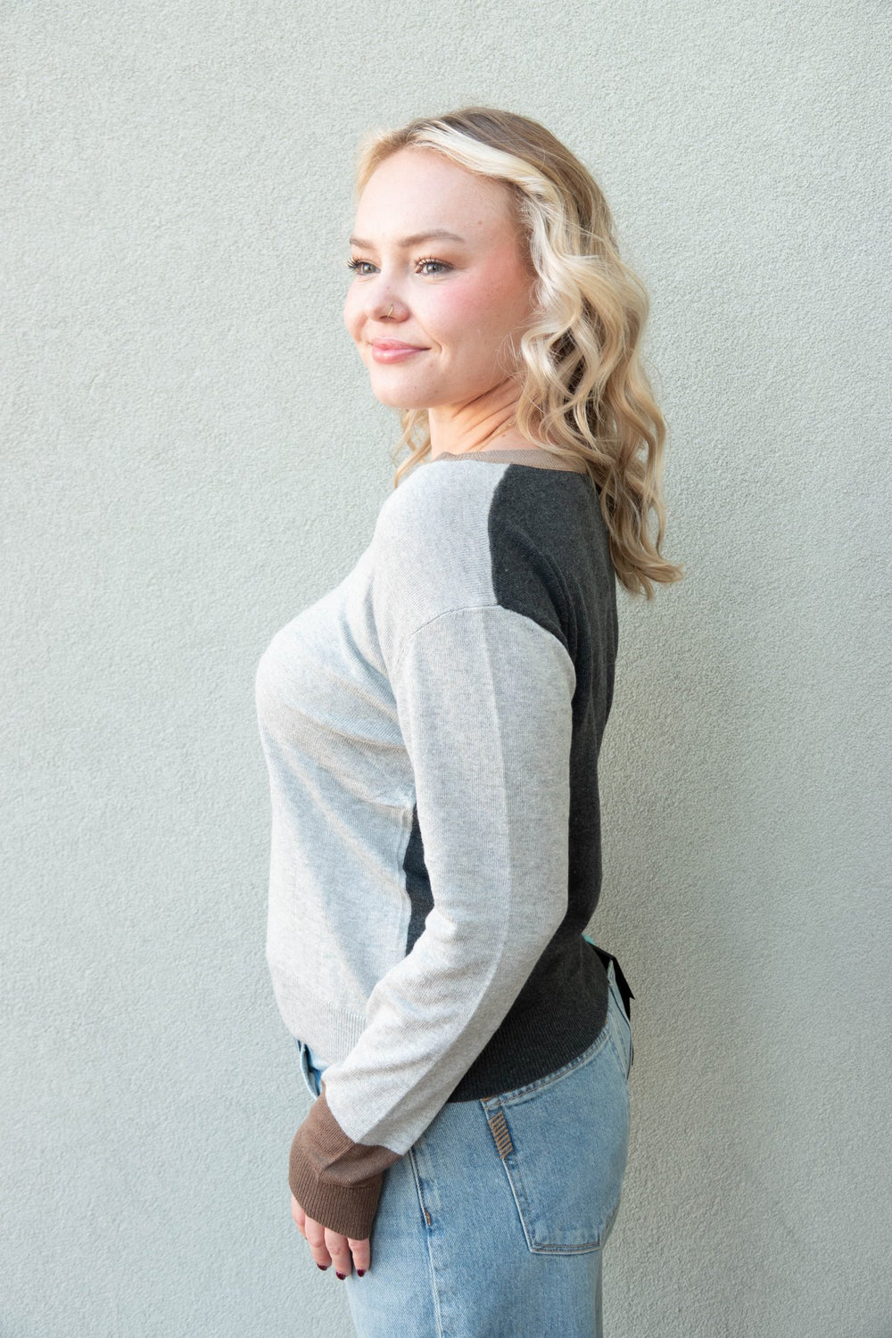 Mindset Knit Sweater - Heather Grey - Jaffi's