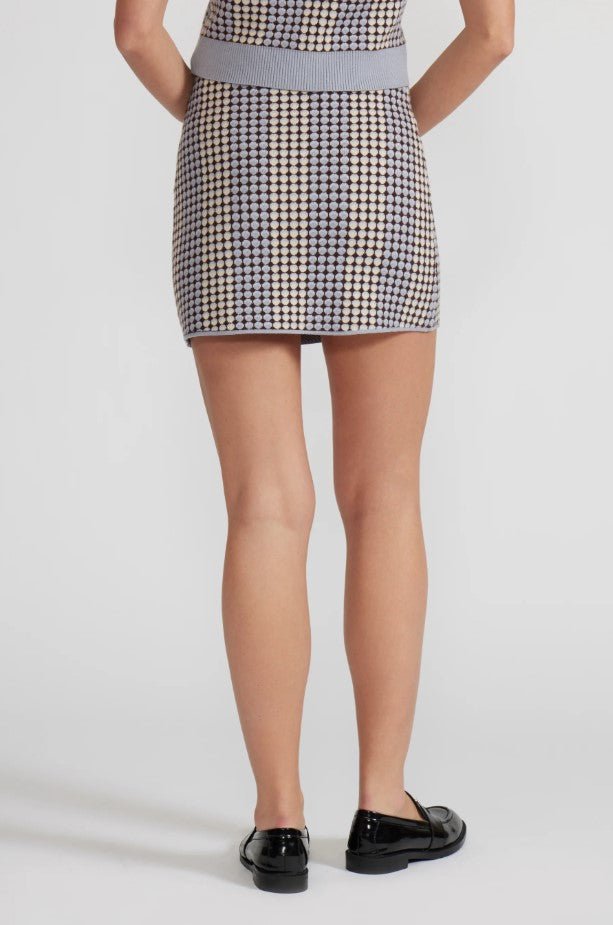 Minnie Knit Skirt - Blue Multi - Jaffi's