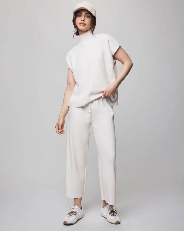 Winslow Mock Neck Pullover - Pale Oak Heather