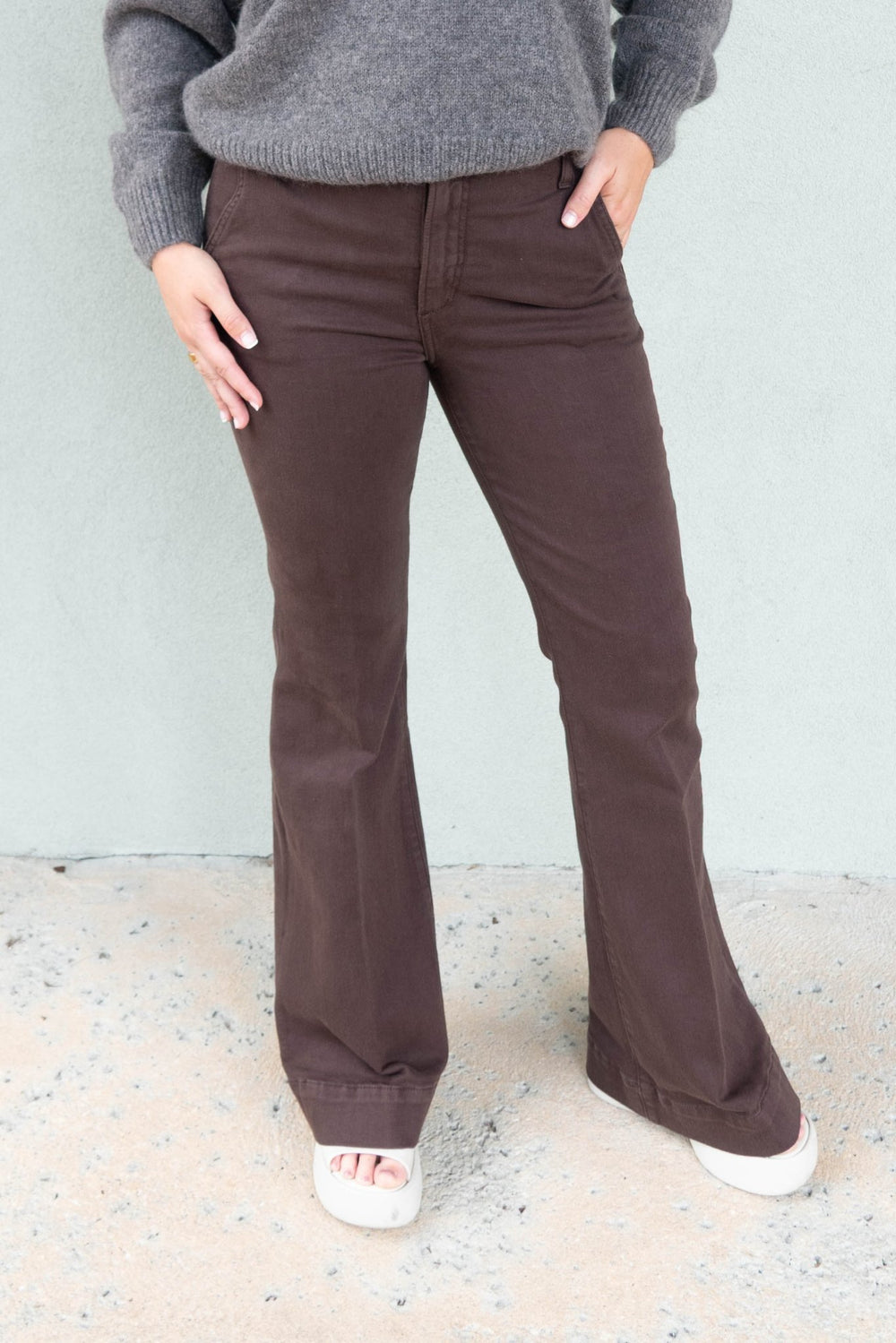 Molly Trouser - Dark Coffee Bean - Jaffi's