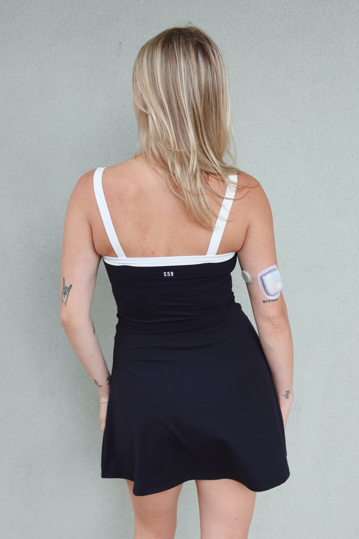 Monah Rigor Dress - Black/White - Jaffi's