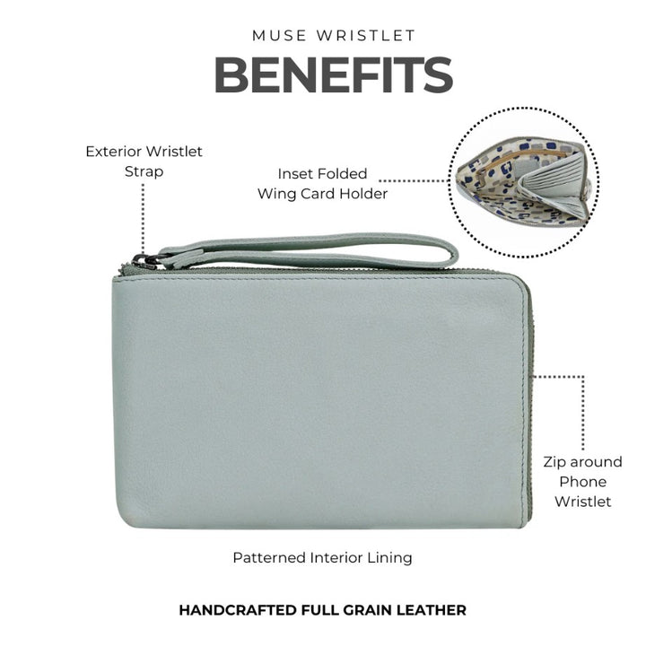 Muse Wristlet - Sky Blue