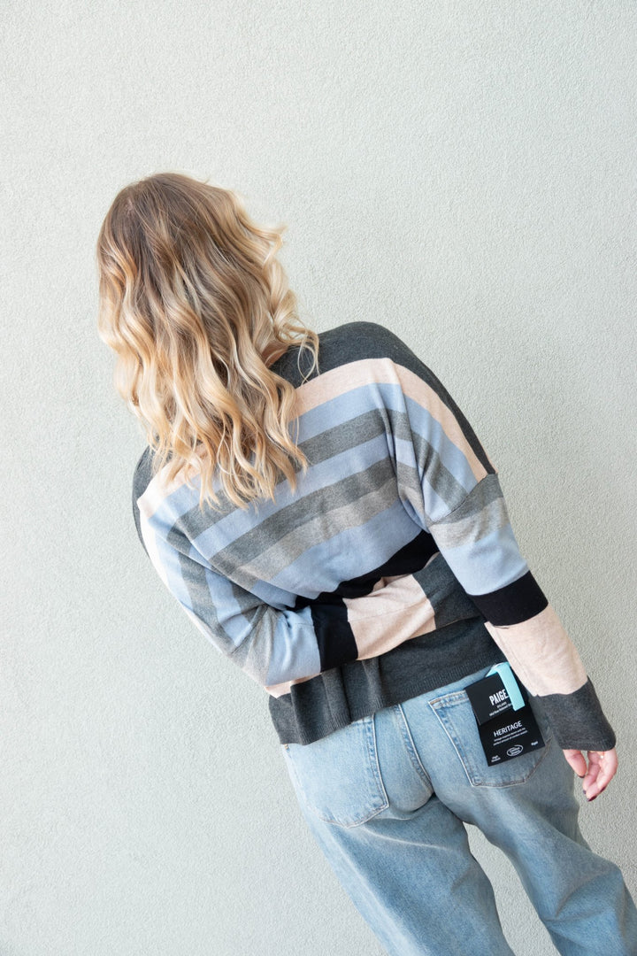 Namaste Knit Sweater - Black Sand Stripe - Jaffi&