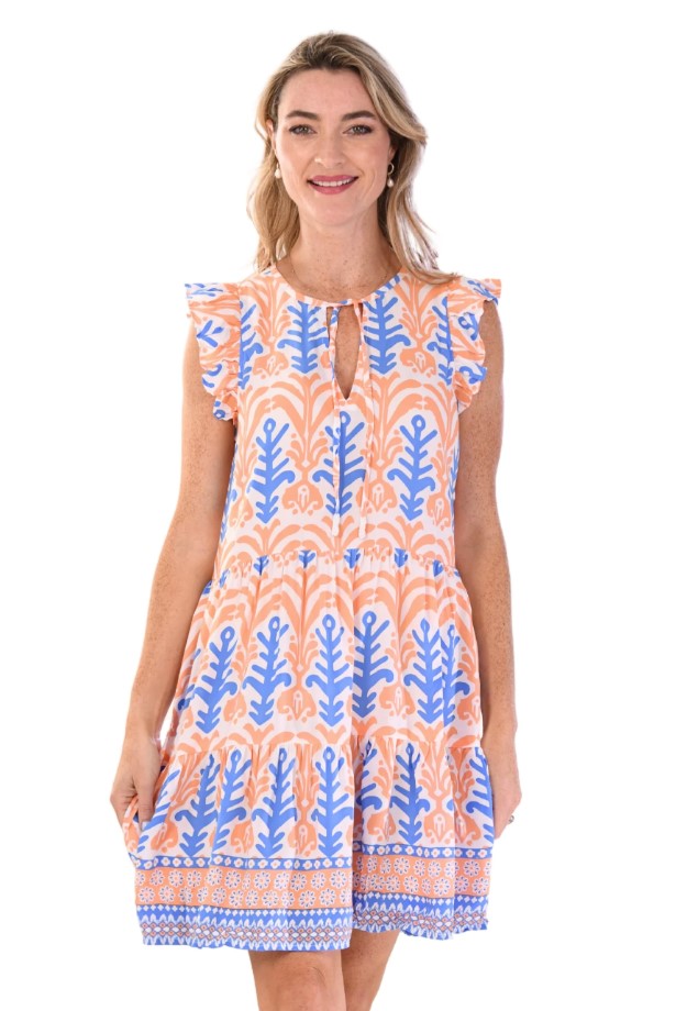 Coral Reef Tribal Nantucket Dress