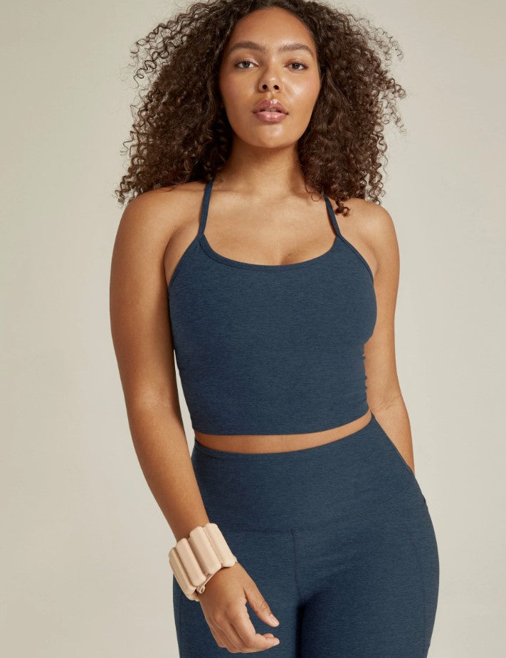 Spacedye Slim Racerback Cropped Tank - Nocturnal Navy