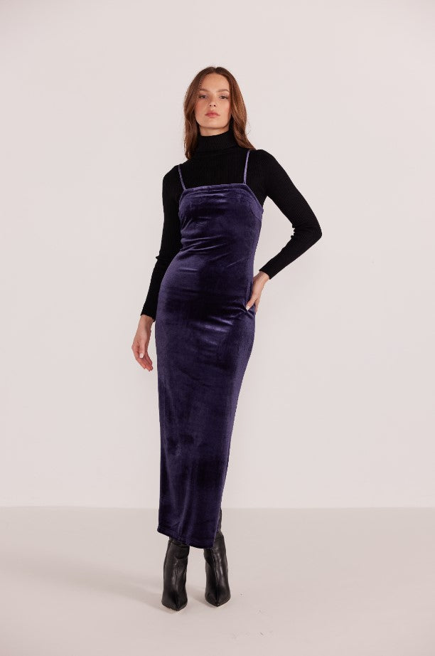 Nisha Velvet Midi Dress