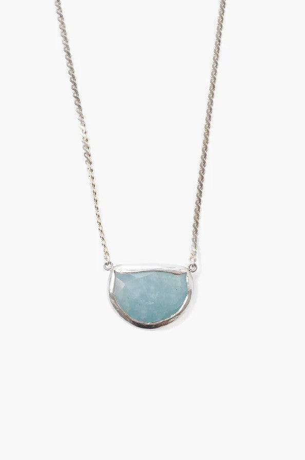 Aquamarine Luna Necklace