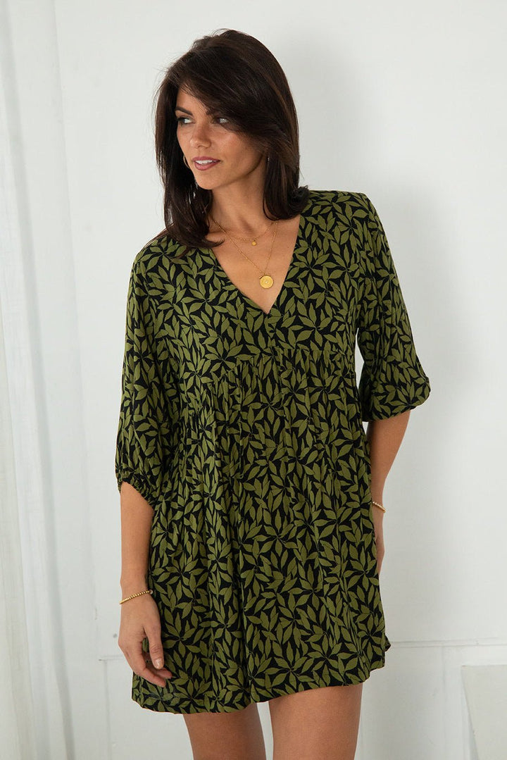 Nysa Dress - Petaline Black - Jaffi's