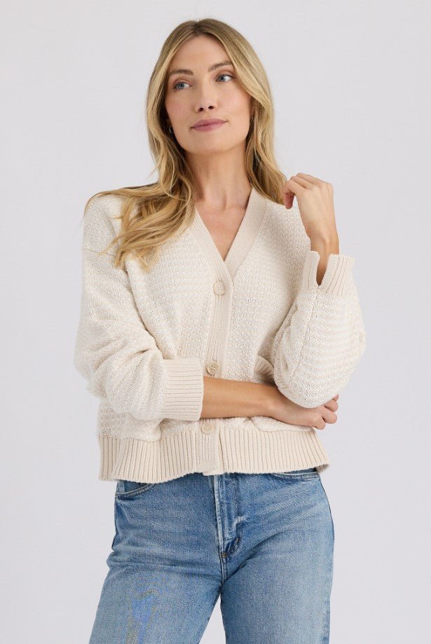 Nyssa Cardigan - Cream Combo - Jaffi&
