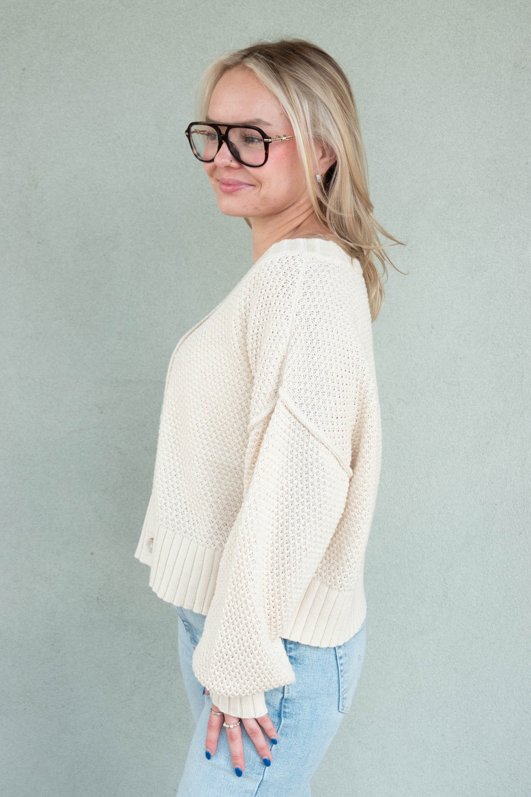 Nyssa Cardigan - Cream Combo - Jaffi&