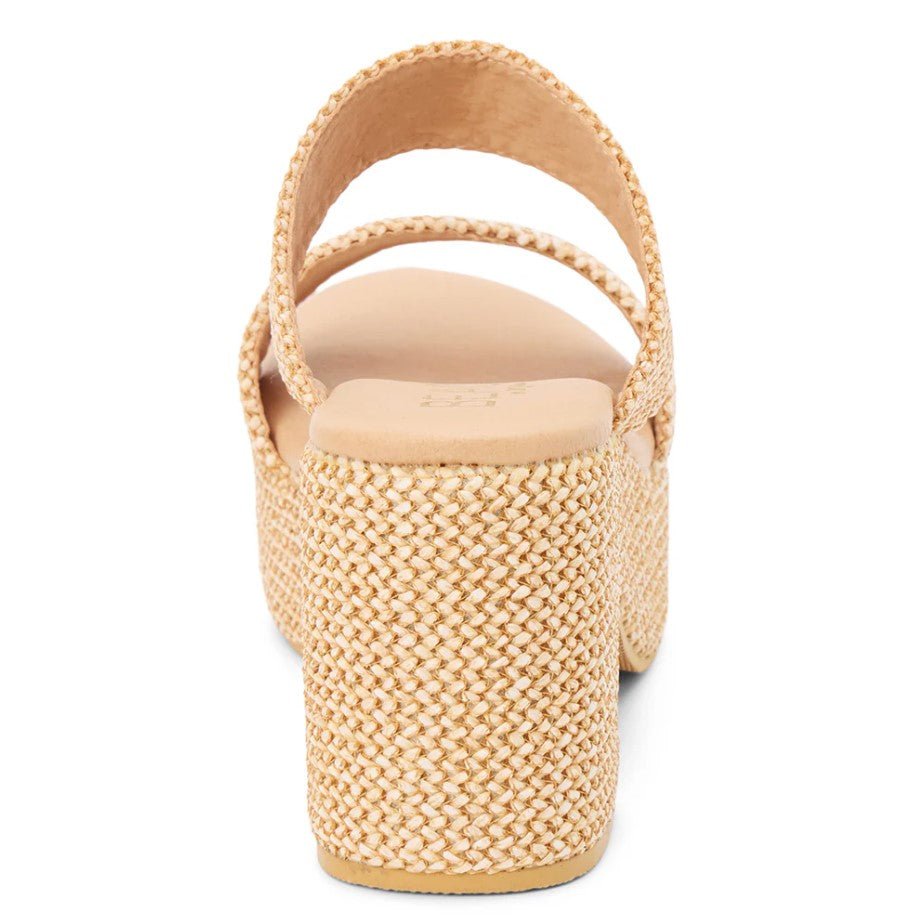 Ocean Ave Platform Sandal - Chestnut - Jaffi's