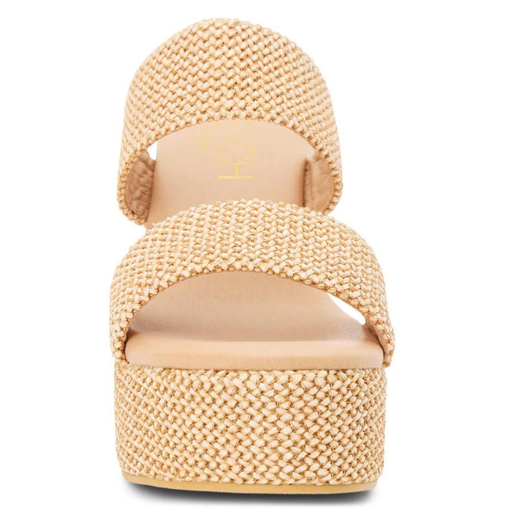 Ocean Ave Platform Sandal - Chestnut - Jaffi's