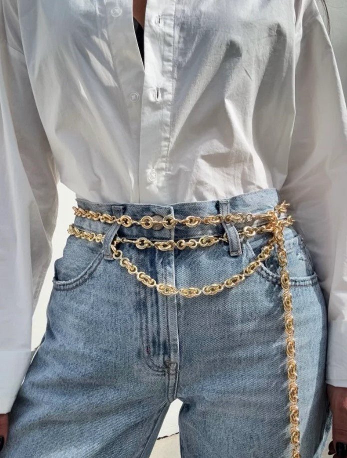Odessa Chain Belt - Gold - Jaffi's