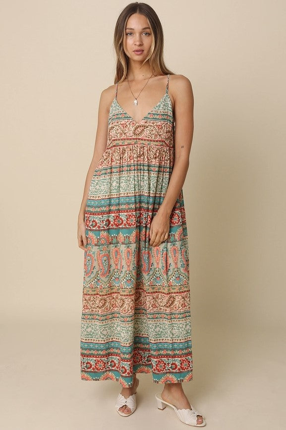 Print Maxi Dress - Multi