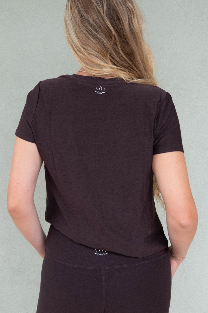 On The Down Low Tee - Dark Chocolate Heather - Jaffi&