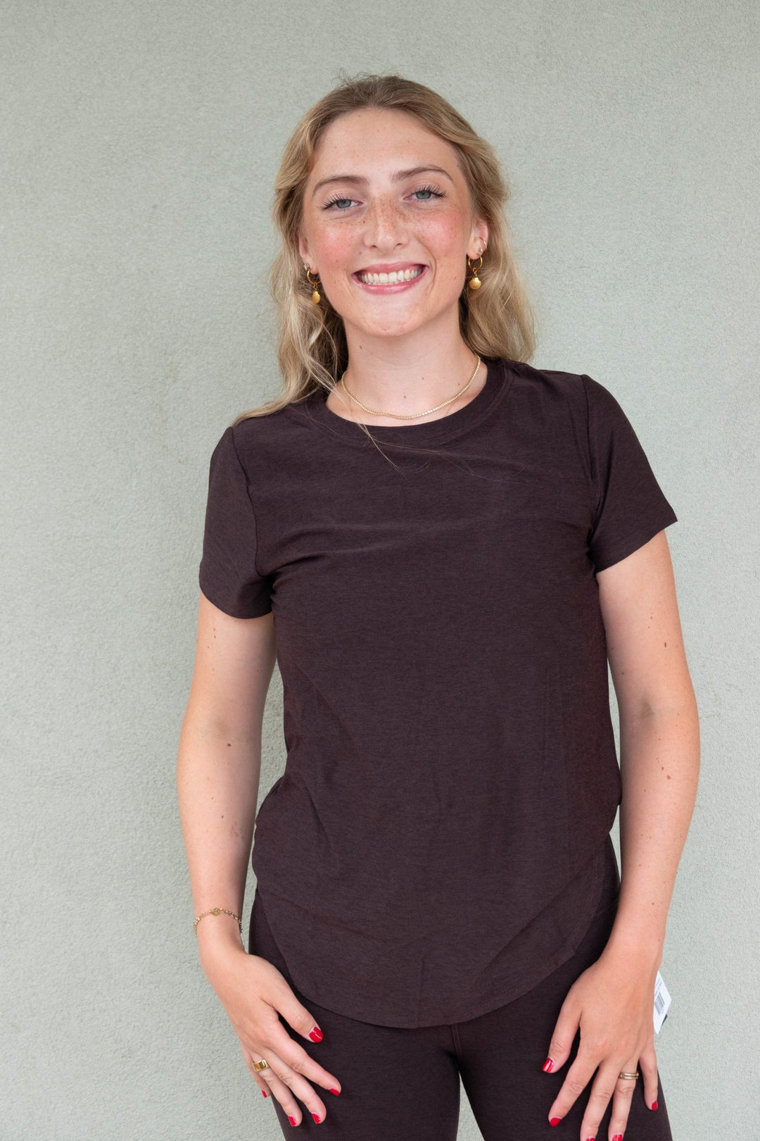 On The Down Low Tee - Dark Chocolate Heather - Jaffi&