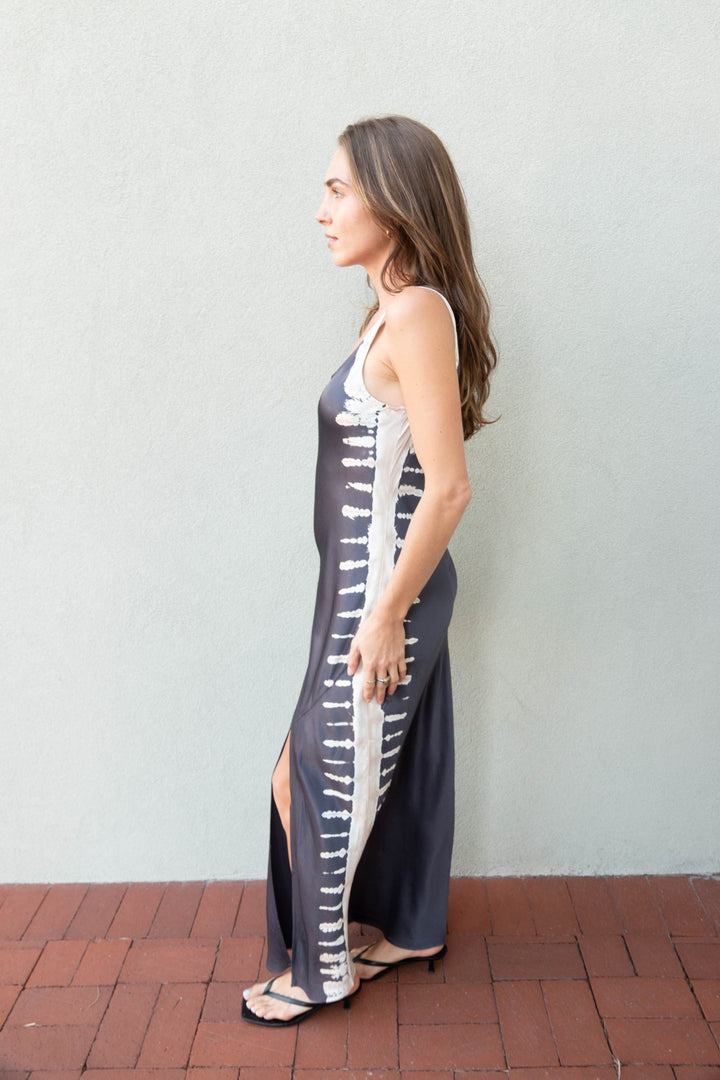 Onita Slip Dress - Steel Grey Tree Wash - Jaffi&