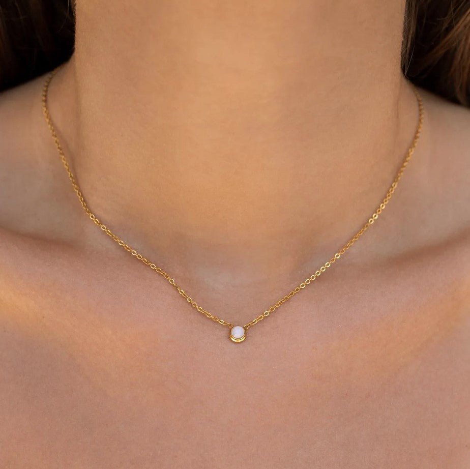 Opal Star Stone Necklace - Jaffi's