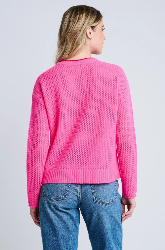 Open For Love Cashmere Sweater - Neon Pink