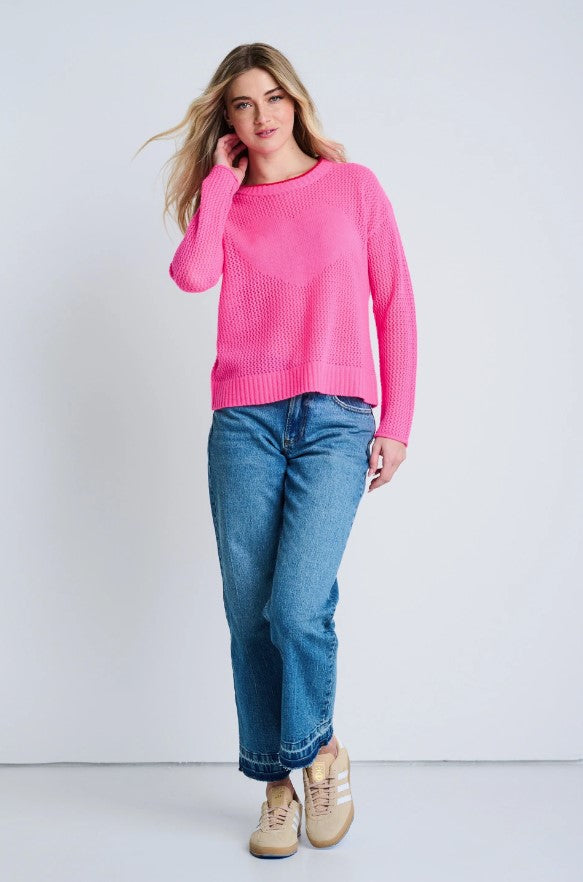 Open For Love Cashmere Sweater - Neon Pink
