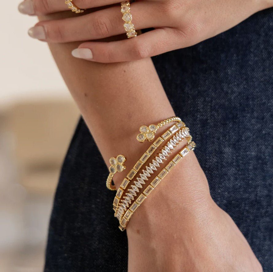 Oriana Flower Cuff - Jaffi's
