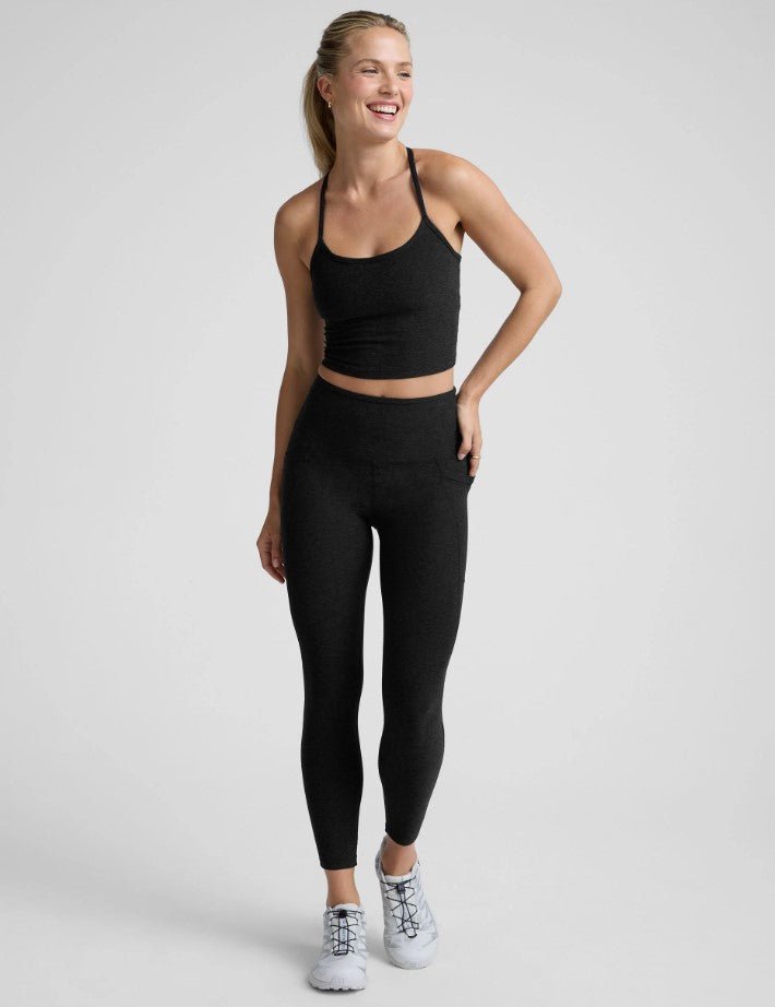 Out of Pocket High Waist Midi Legging - Darkest Night - Jaffi&