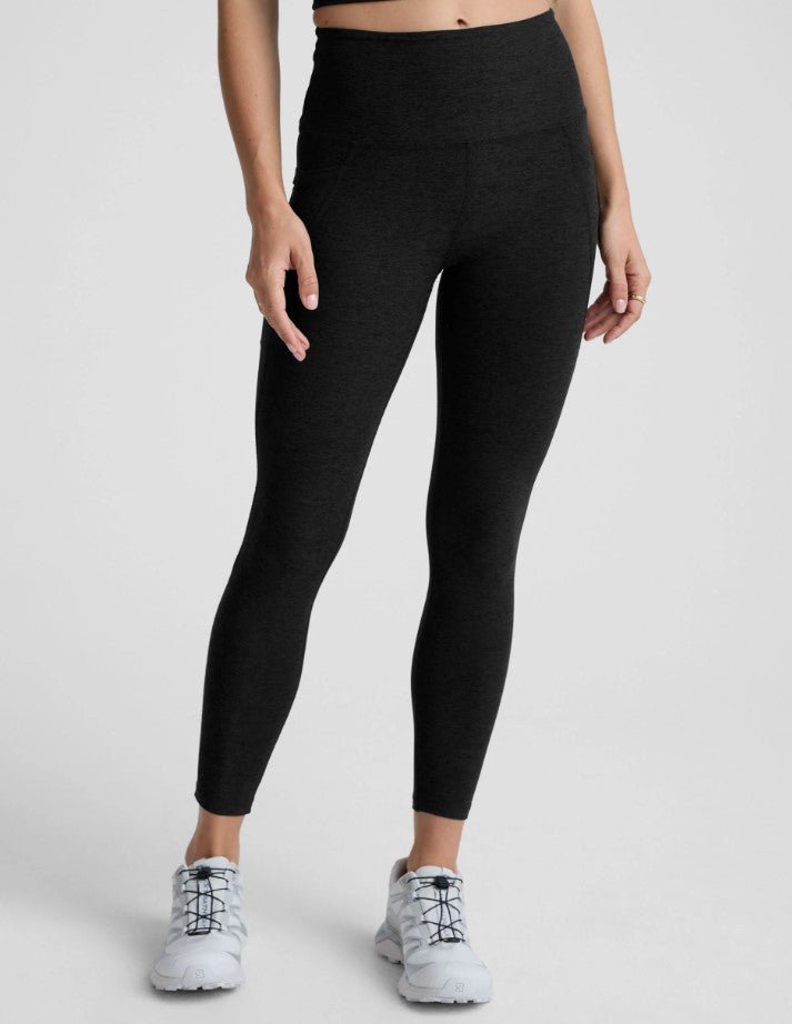 Out of Pocket High Waist Midi Legging - Darkest Night - Jaffi's