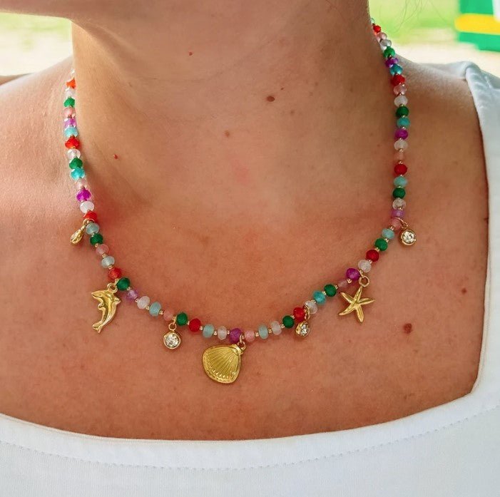 Pack Your Bags Beaded Necklace - Jaffi's