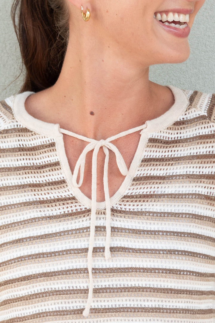 Packery Stripe Knit Sweater - Tender - Jaffi&