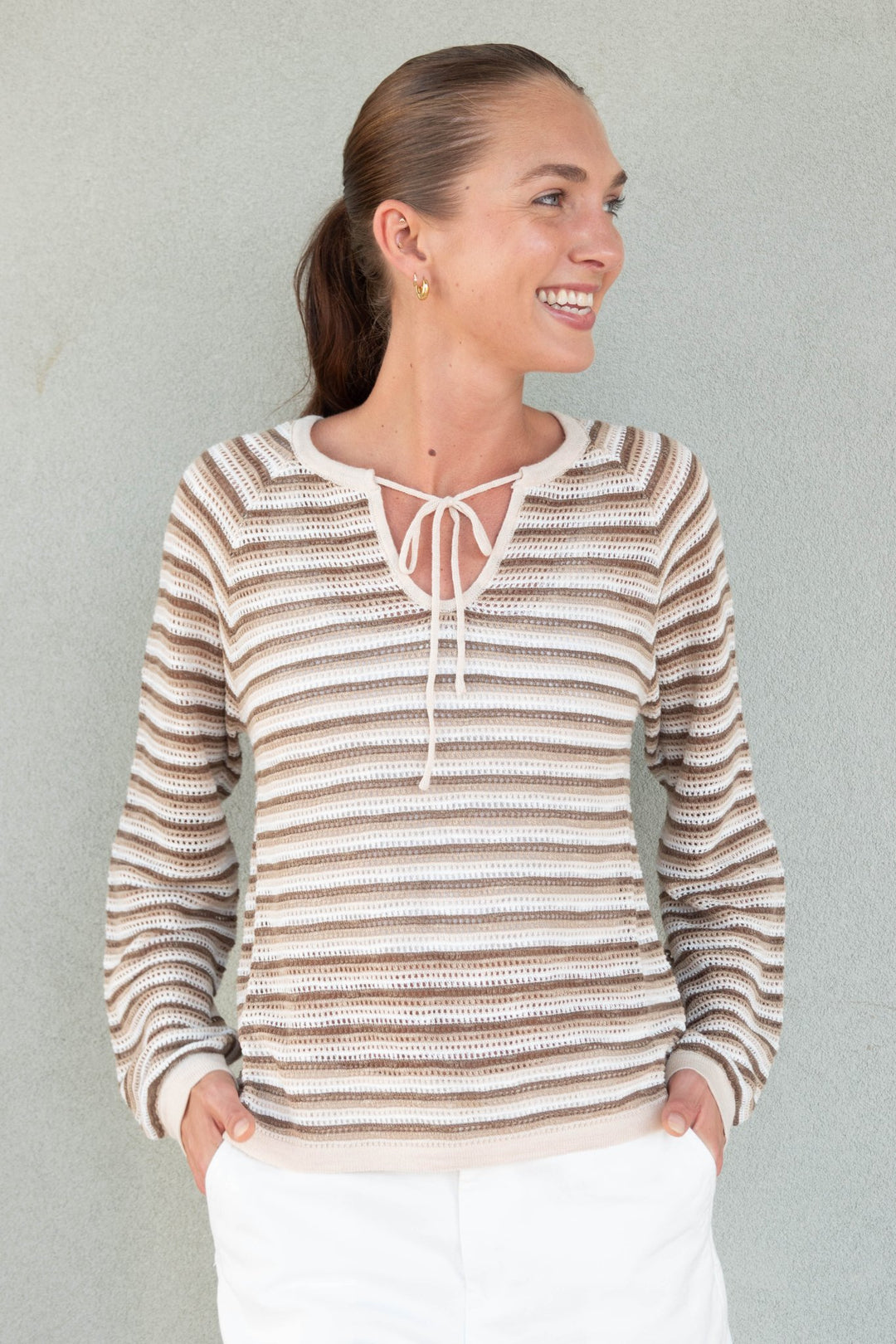 Packery Stripe Knit Sweater - Tender - Jaffi's