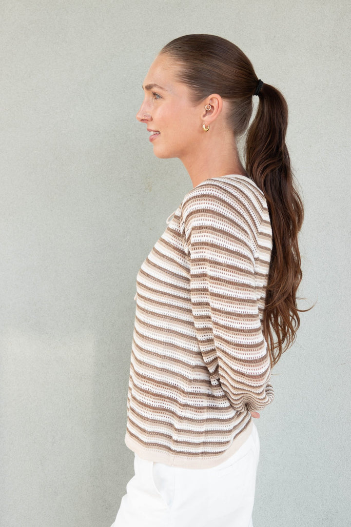 Packery Stripe Knit Sweater - Tender - Jaffi&