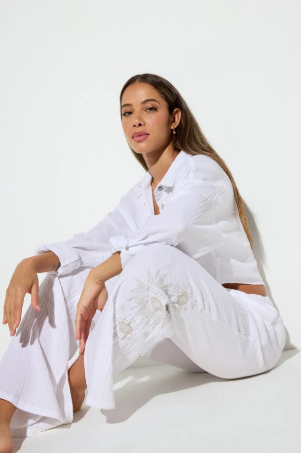 Inner Gaze Page Pant - White