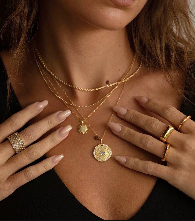 Paige Evil Eye Necklace - Jaffi's