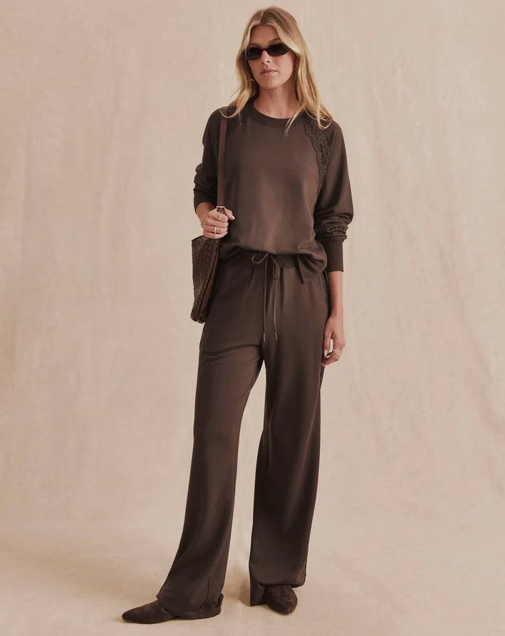 Supersoft Lace Trim Pant - Java