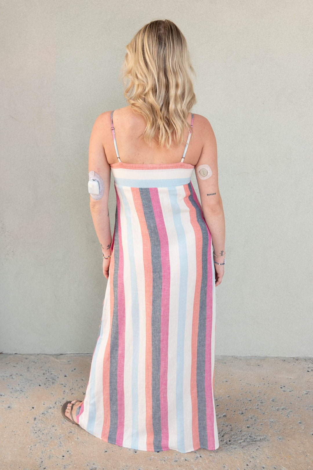 Park Slope Maxi Dress - Multi Circus Stripe - Jaffi's
