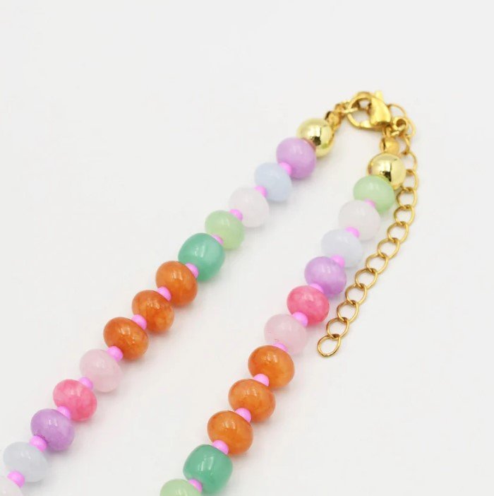 Pastel Gemstone Necklace - Jaffi's
