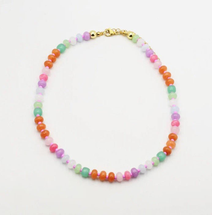 Pastel Gemstone Necklace - Jaffi's