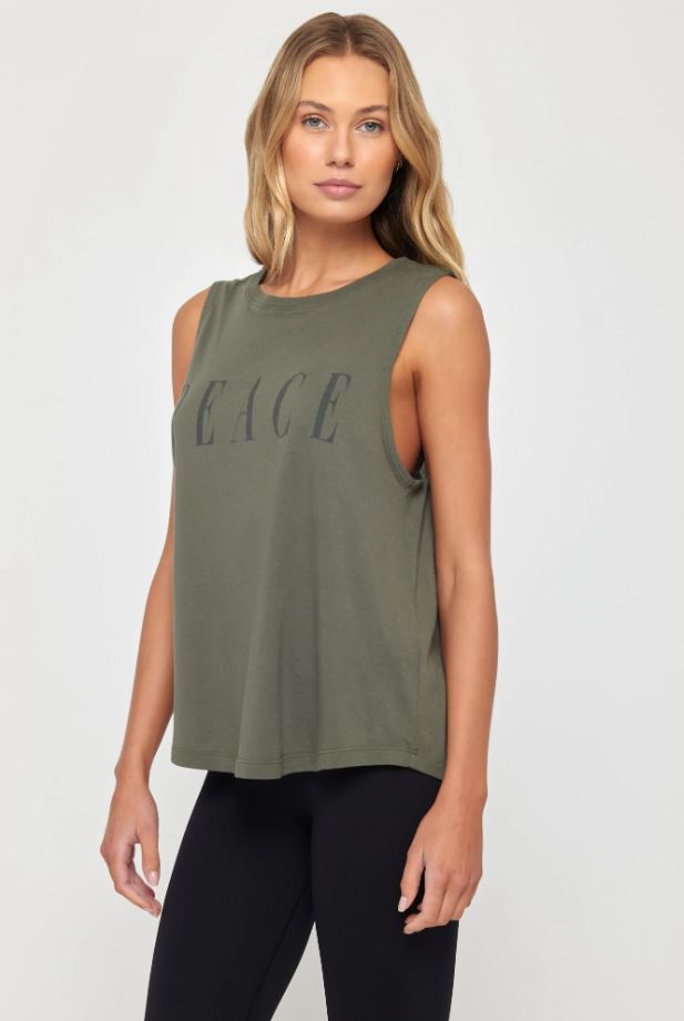 Peace Jade Muscle Tank