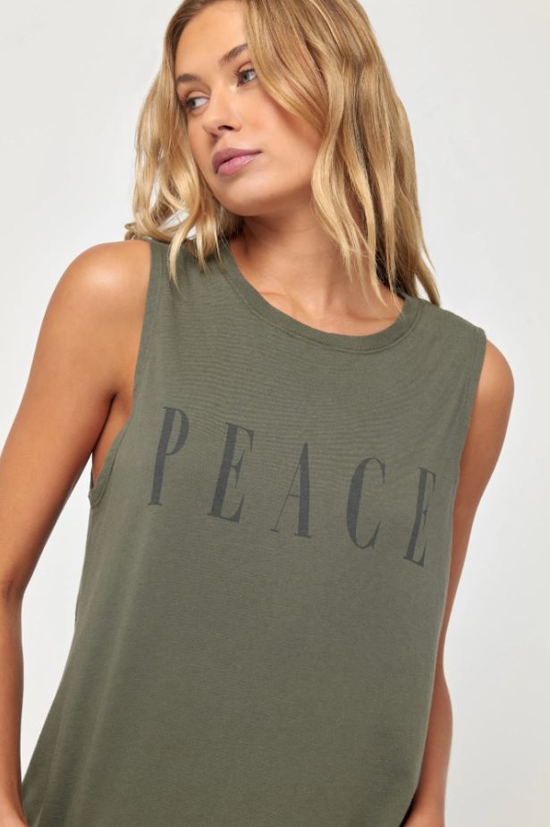 Peace Jade Muscle Tank