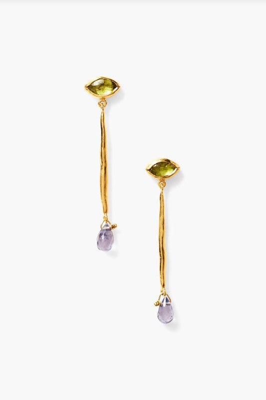 Peridot Drop Earring