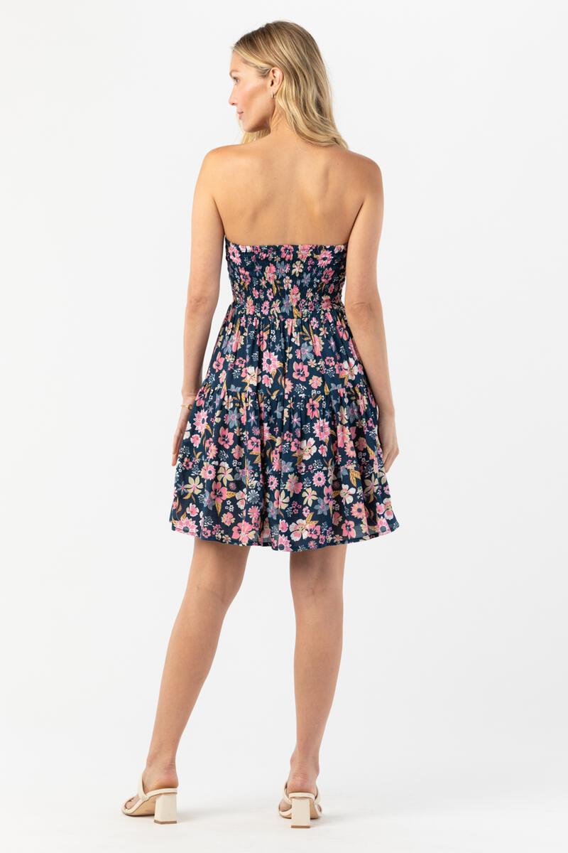 Perth Mini Dress - Wildflowers Navy