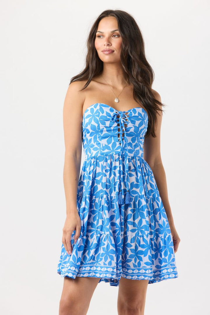 Perth Mini Dress - Ocean Stars Sky
