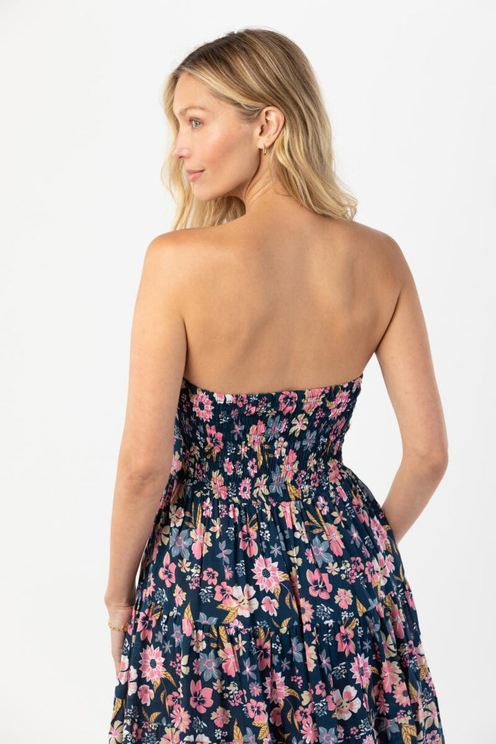 Perth Mini Dress - Wildflowers Navy