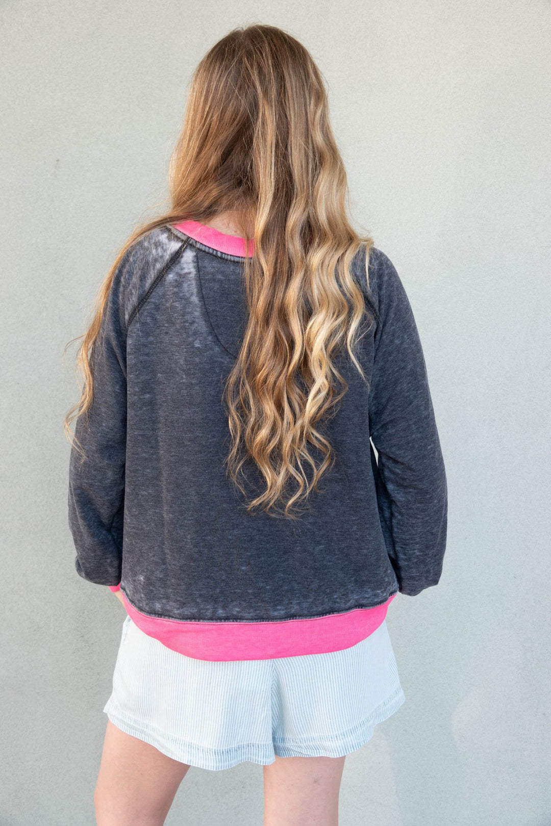 Pink Floyd Ringer Sweatshirt - Black - Jaffi's