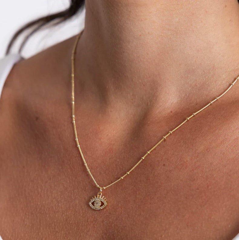 Pippa Evil Eye Necklace - Jaffi's