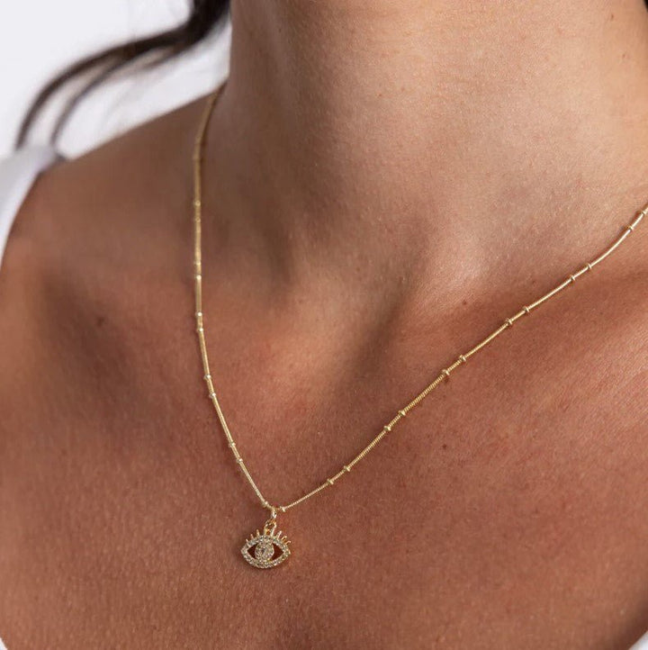 Pippa Evil Eye Necklace - Jaffi's