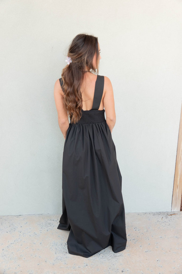 Poplin Tank Maxi - Black - Jaffi's