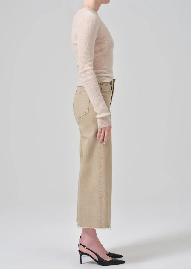 Lyra Crop Wide Leg - Porcini