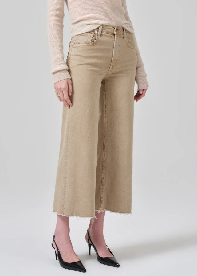 Lyra Crop Wide Leg - Porcini